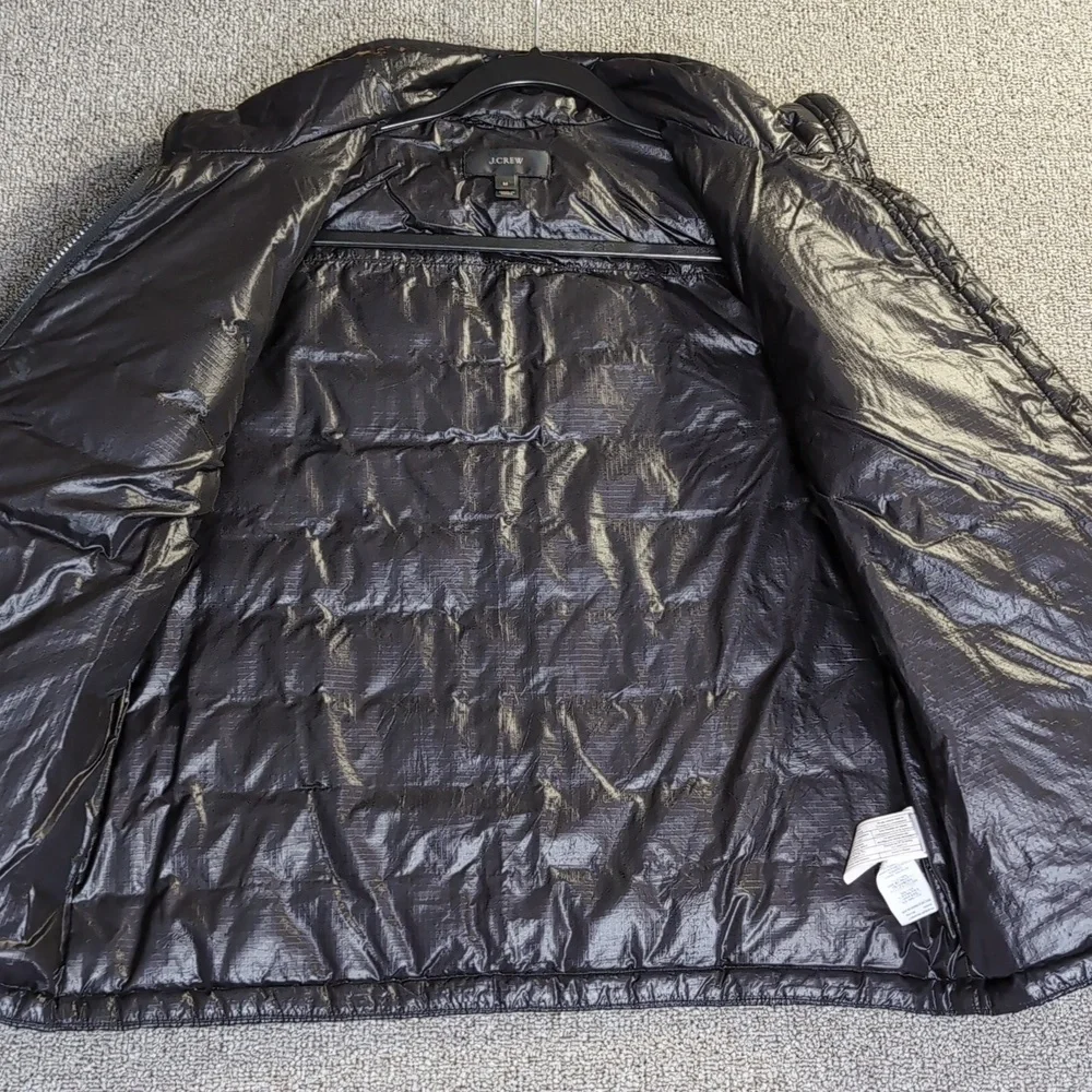 J. Crew Down Quilted Puffer Jacket Size Medium in Black